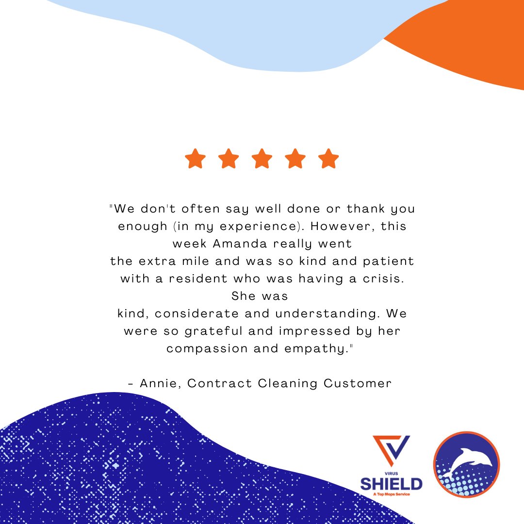 topmopsiow's tweet photo. Well Done to Amanda 👏🏻

What fantastic feedback from one of our residential home customers.

#welldone #feedback #feedbackfriday #contractcleaning #topmops https://t.co/OrB9nS3NCv