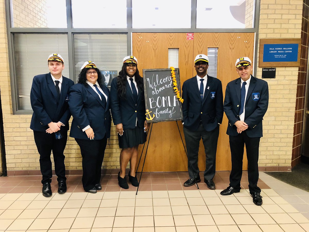 ObamaMLA's tweet photo. The BOMLA Admin Team is Ready! Welcome Aboard the USS BOMLA! 🛳
Our teachers ,staff &amp; BOMLA brothers  #LEADImpactfully while #CruisingtoCCR 🛳⚓️📚💻🎓 #WeReady #ProfessionalDevelopment #SingleGender @dallasschools @N_Bernardino  @AmberBlessLove @DISDMagnets @BOMLAFRIENDS https://t.co/HpbNPTsfR3