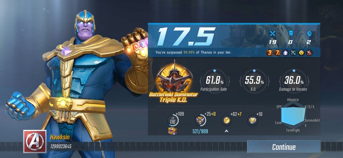 arieftritomo's tweet photo. Main game moba yang udah sepi pengunjung. Main game ini isinya gatcha tiap minggu ngumpulin shards buat redeem thanos. Udah keredeem, engga ada goal lagi.....engga deng, masih bisa gatcha redeem skin thanos 🙄 https://t.co/9FUXDEFT9g