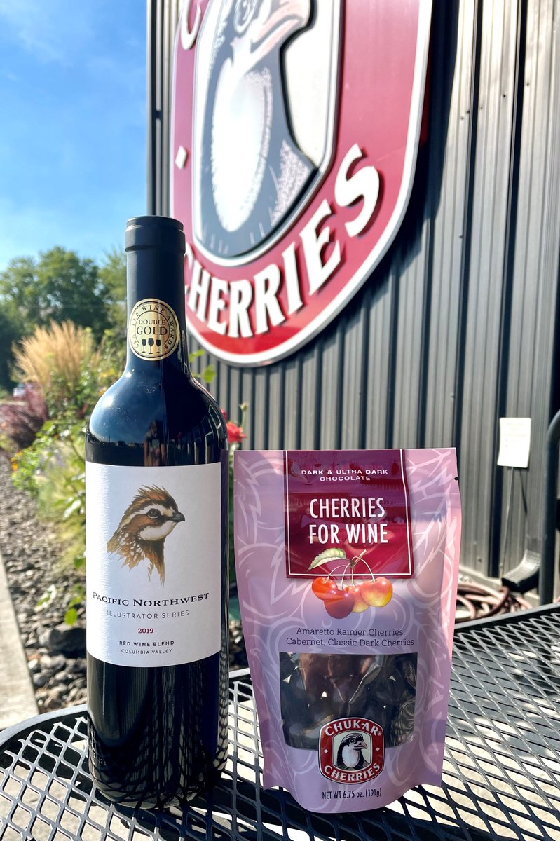 Nothing says wine country like delicious wine and our chocolate covered cherries to pair with it! Our Cherries for Wine bag has an assortment of three different chocolate covered cherries that pair amazingly with our Red Blend. Both of these are available at our HQ in Prosser, WA