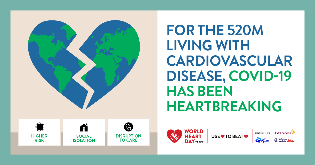 HWWellsIns's tweet photo. Today, September 29th, is World Heart Day. The organization's goal for 2021 is "USE HEART TO CONNECT."

Go to their website to learn more about the mission behind their goal and organization:

https://t.co/pWIW4jFDp8

@worldheartfed https://t.co/IWuBQax2Ry