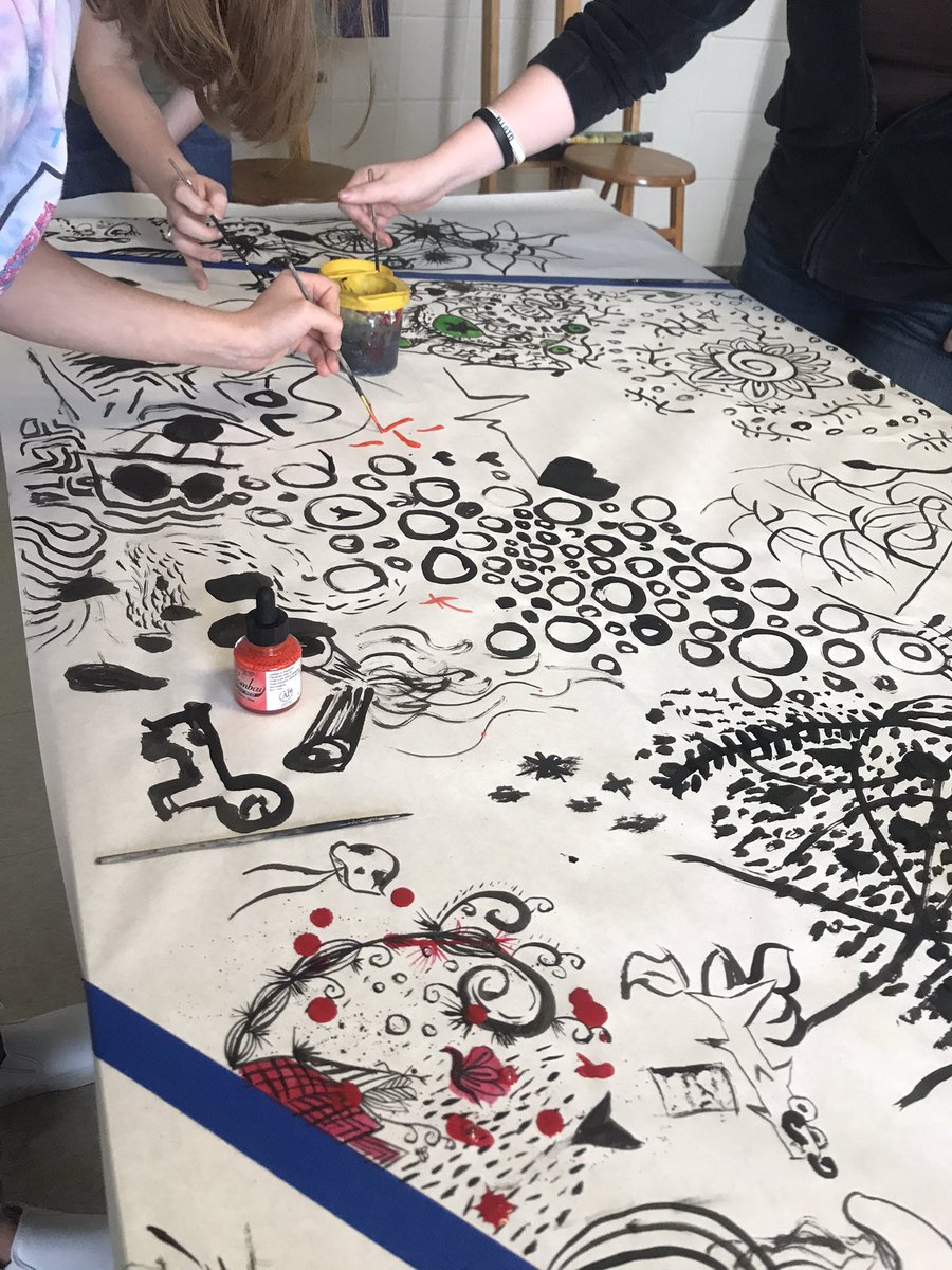 WHHS_Art's tweet photo. Third period IB and Art 1 students are starting to bring in some color. ❤️❤️❤️

@wh_spartans @hallcountyschools #together #westhallbesthall #todayinsparta #fineartscomplex https://t.co/ycWLBAT3k8