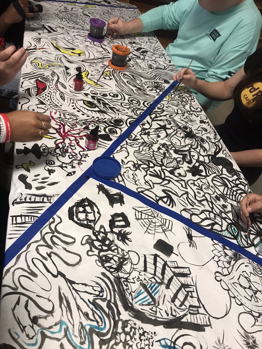 WHHS_Art's tweet photo. Third period IB and Art 1 students are starting to bring in some color. ❤️❤️❤️

@wh_spartans @hallcountyschools #together #westhallbesthall #todayinsparta #fineartscomplex https://t.co/ycWLBAT3k8