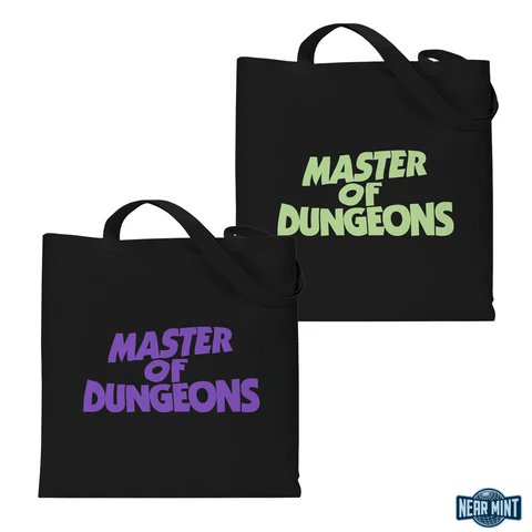 DoomVault's tweet photo. Dicelords rejoice! The new dungeon master totes are here. Carry your Dungeon Master’s Guides and Monster Manuals in style.  Go to https://t.co/o7Tn2SWJn6 @nearmintmerch   #dungeonmaster #masterofdungeons 📚🎲🤘💀 https://t.co/WU1EFXVTTG