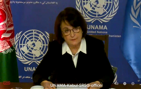 UN envoy calls for end to attacks on #Afghanistan cities. More than 1,000 civilian casualties in #Herat #Kandahar &amp; #Laskargah in last month alone since Taliban began assault against these cities– <a href="/DeborahLyonsUN/">Deborah Lyons</a> informs Security Council. Read statement: shorturl.at/fpGMN