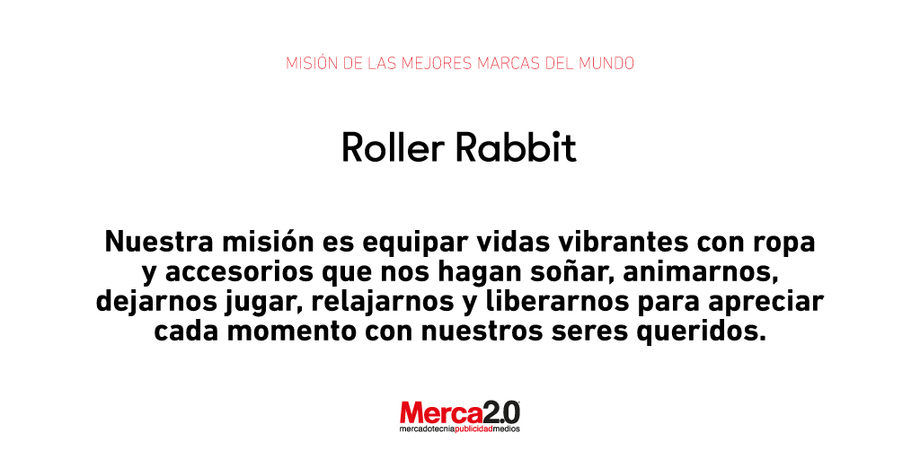 Merca20's tweet photo. Misión de las mejores marcas del mundo: Roller Rabbit
Nuestra misión es equipar vidas vibrantes con ropa y accesorios que nos hagan soñar...
#merca20 #soymerca #marketing #branding #rollerrabbit #preppy #fashion #comfortable #moda https://t.co/AuAB7xvMK7