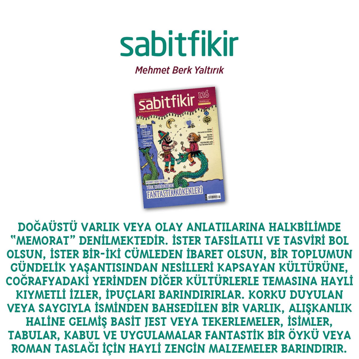 Türk Edebiyatının Fantastik Kökenleri

Mehmet Berk Yaltırık

<a href="/SonGulyabani/">Mehmet Berk Yaltırık</a>

#FantastikEdebiyat