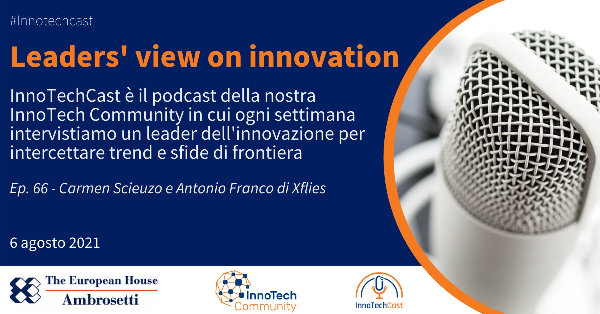 Ambrosetti_'s tweet image. 🎙️ #InnoTechCast - Leaders&apos; view on #Innovation 
Carmen Scieuzo e Antonio Franco della #startup #Xflies raccontano il processo biologico col quale le mosche soldato trasformano scarti della #zootecnia e dell&apos; #agricoltura in farine proteiche
spreaker.com/show/innotechc…