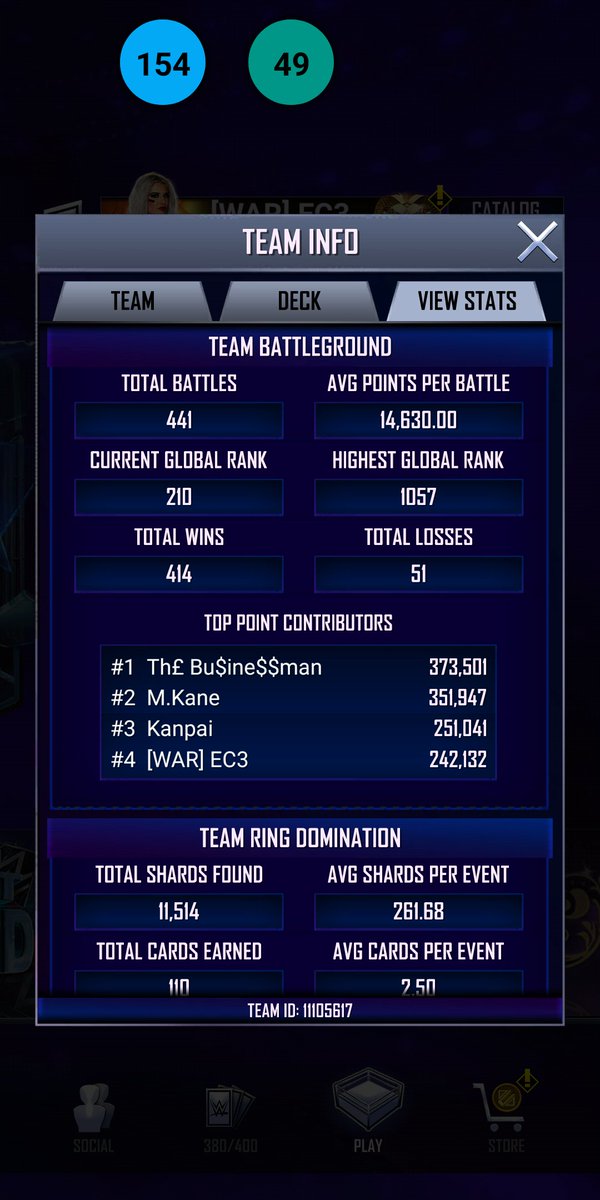 EC3onSC's tweet image. War Machine is looking for new members! We have 2 slots available with a 3rd being available in a couple days.

☑️ Must be Forged tier with proof of activity
☑️ Mins 200 RTG and 10 RD
☑️ Continuous TBGs

Message me or @stabologlou if interested!

#WWESuperCard #WWESC #SuperCard