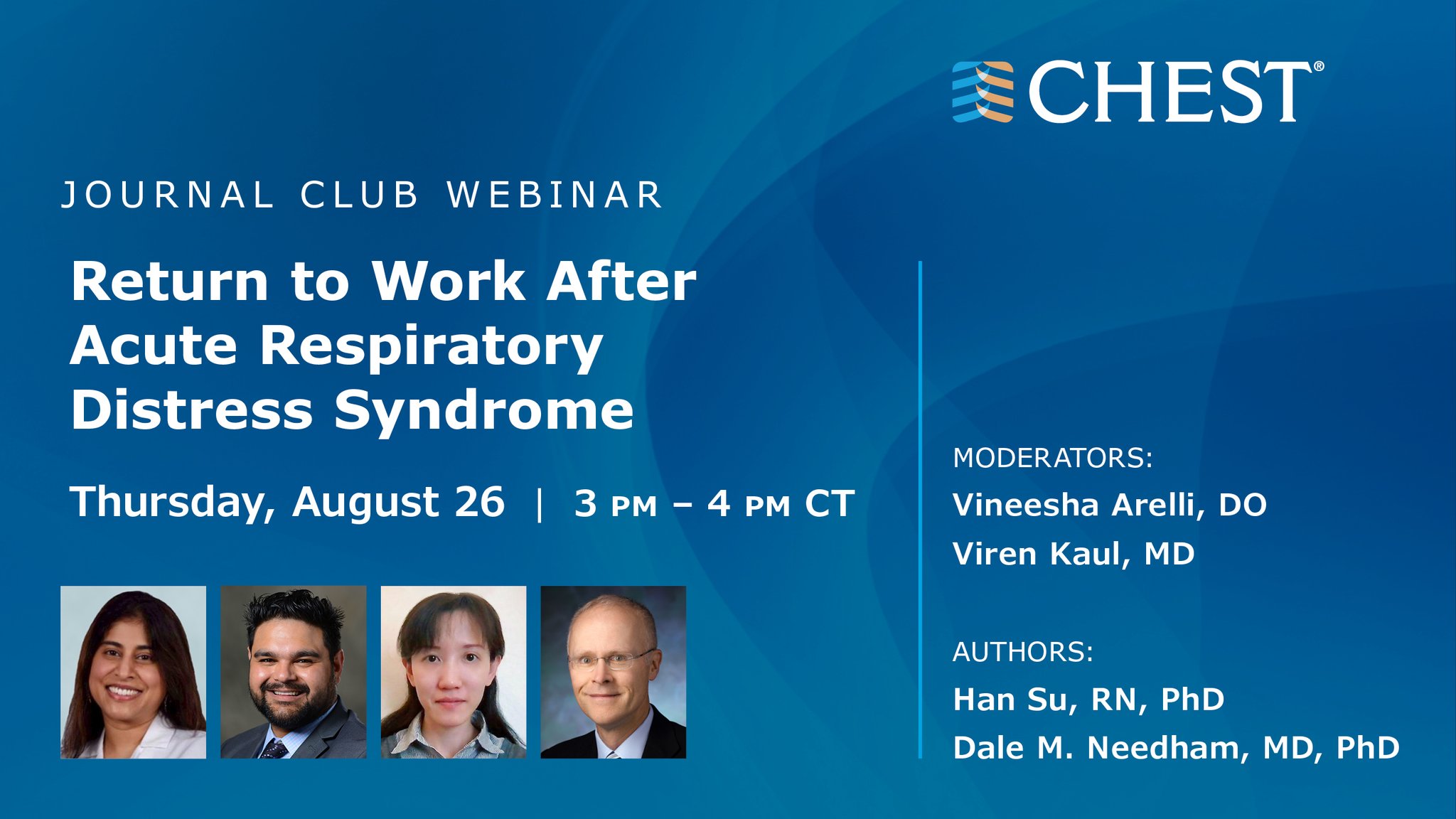 CHEST® Journal on Twitter "Join authors Han Su, RN, PhD, and Dale M
