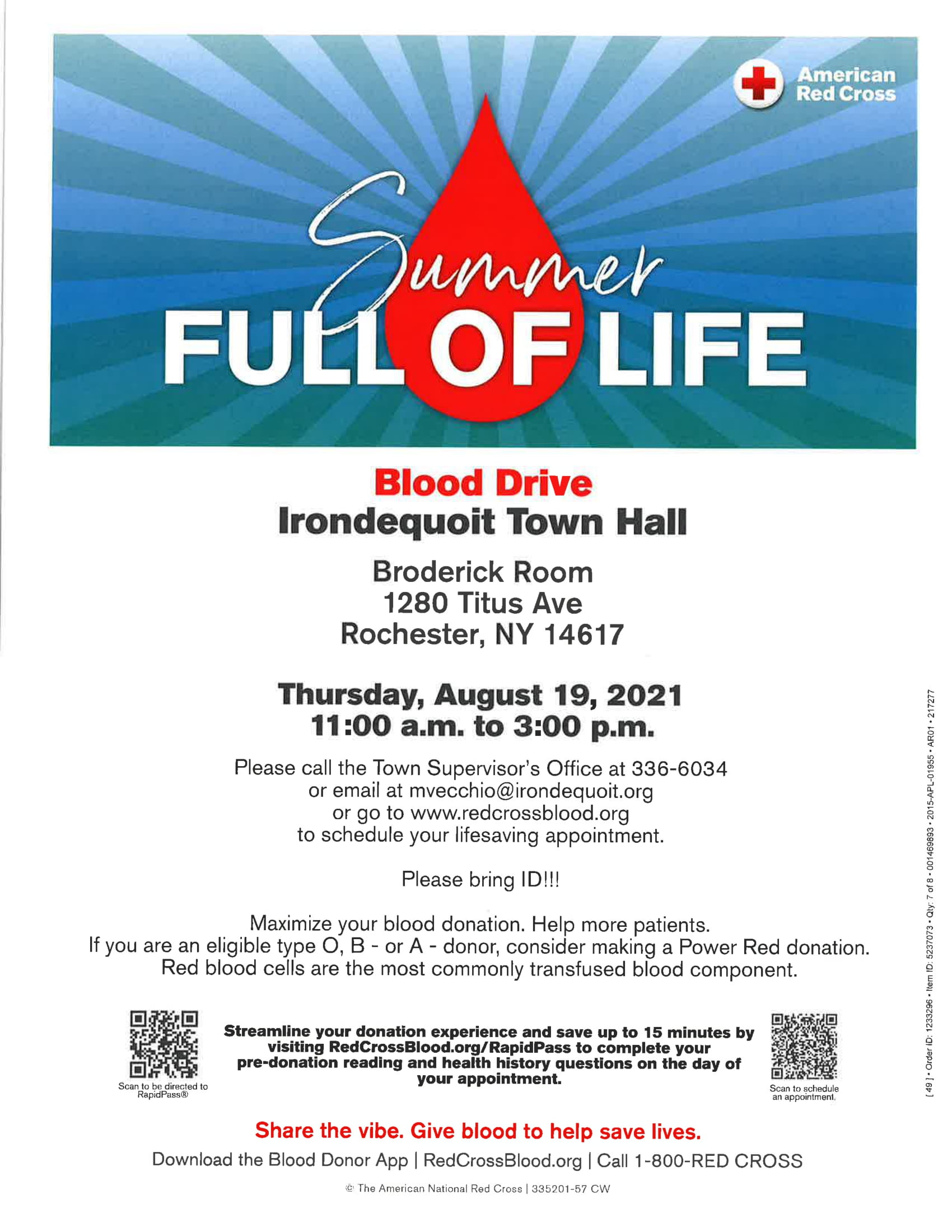 Town of Irondequoit on Twitter "The American Red Cross and The Town of