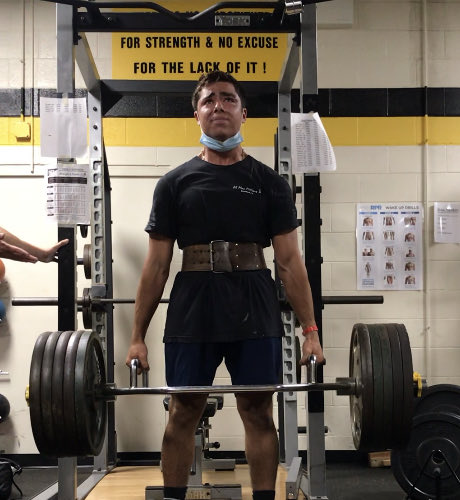 ErikBecker42's tweet photo. Great morning for the Tigers.

Flying 40’s (⁦Freelap &amp; 5 yard run in).

Connor Powell &amp; Mario Mazzerella joined the 500 lb deadlift club. https://t.co/s2zlyELmRP
