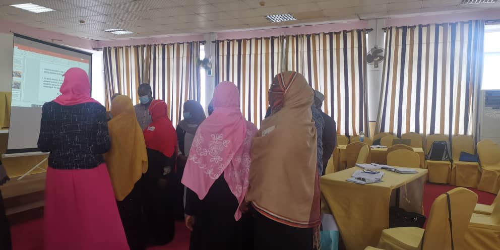 MECP_Z's tweet photo. Participants taking part in mingling activity, these are trainers attending module 11 of IE modules. They training is a continuation of 8 previous IE modules that have already been piloted. https://t.co/moqlC1nBZ0