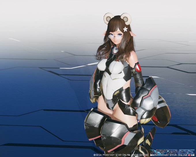 (ゲームSS)これはPSO2NGSで新しく出た衣装により誕生した、けっこうかわいらしい雰囲気だけどやはり股間がヤバいくまさんと、ケツがデカすぎて常に股間を露出してしまうヤバいやつです。 