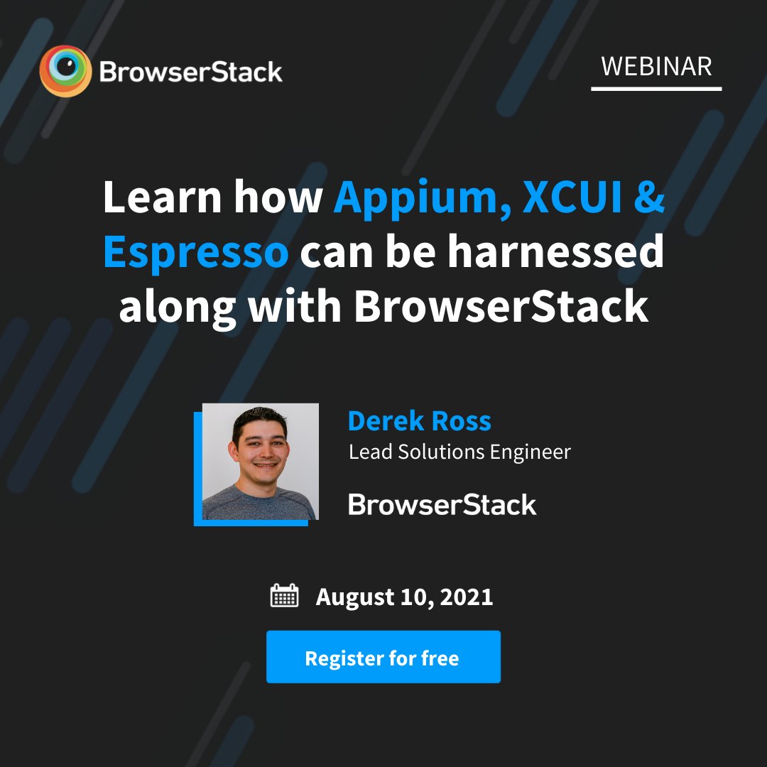 browserstack's tweet image. Create a mobile testing strategy that guarantees a bug-free UX across devices! 🚀

Join us on 10th Aug at the &apos;Scaling your #MobileTestingStrategy&apos; webinar. 🧑‍💻

👉 ow.ly/1TiW50FEkzw 👈