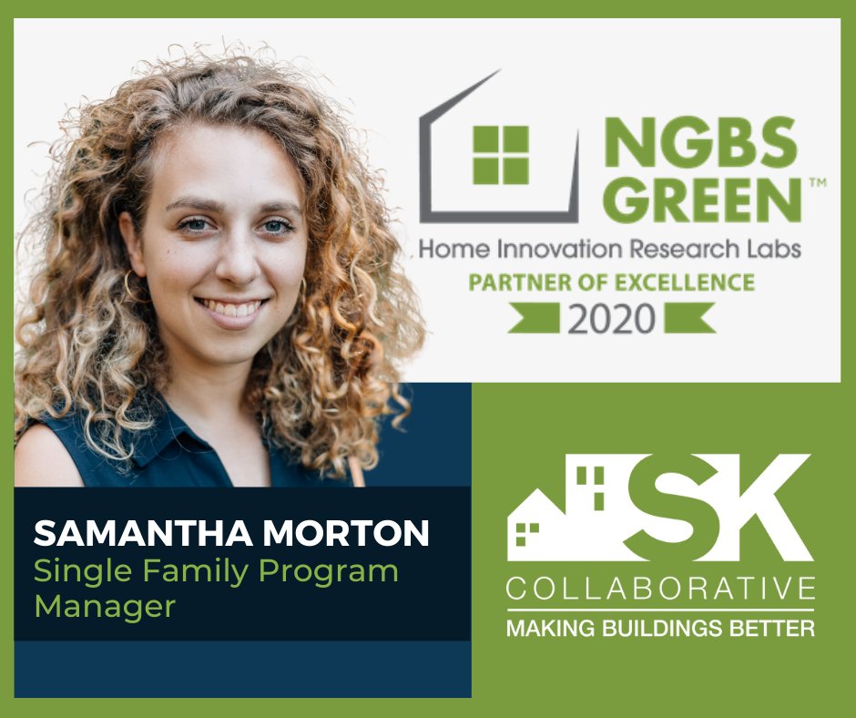 Congratulations to Carl Seville, Abe Kruger, &amp; Samantha Morton for being named <a href="/HomeResearchLab/">Home Innovation Labs</a> 2020 NGBS Green Partners of Excellence. This award recognizes their leadership in the field &amp; commitment to high-performance homes and multifamily buildings. #NGBS