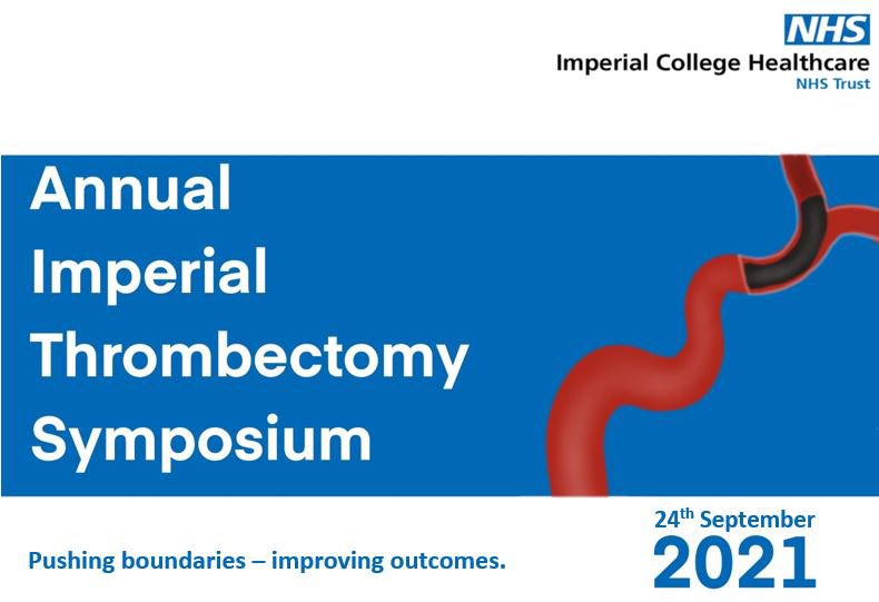 Save the date for the annual free Imperial Thrombectomy Symposium 2021! Hear from international experts including Prof Marc Ribo and @NguyenThanhMD, and our own @SomaBanerjee73 and Prof Kyriakos Lobotesis. 24th Sept 2021 🧠. #thrombectomy #ITS2021 @ImperialNHS @StrokeImperial