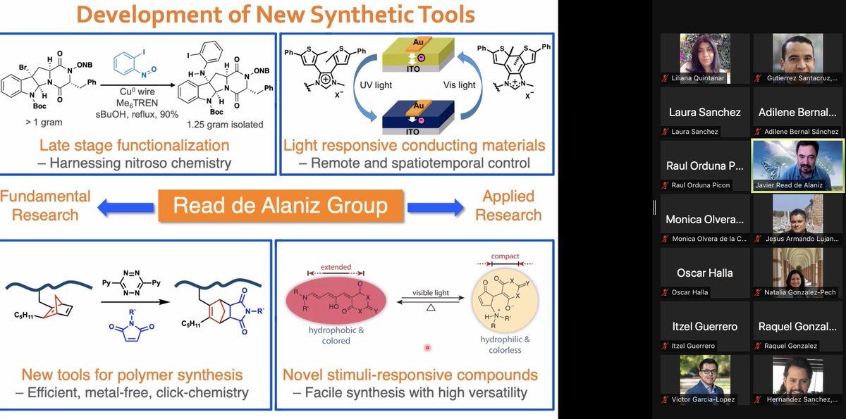 Wow! From building cabins in Alaska to asymmetric catalysis to total synthesis to polymers! What an inspiring journey by @javier_read !
