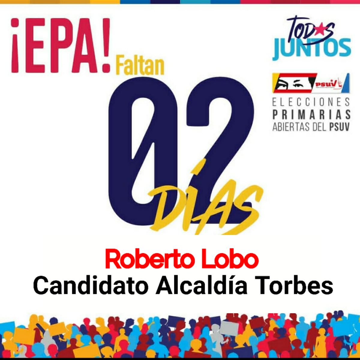 ¡Sigamos cambiando en positivo la Imagen de Nuestro Municipio Torbes!

¡Todos Juntos venceremos!

#EPApsuv #epapsuv2021 #8Agosto #2dias #vamosjuntos #BolivarAdmirable