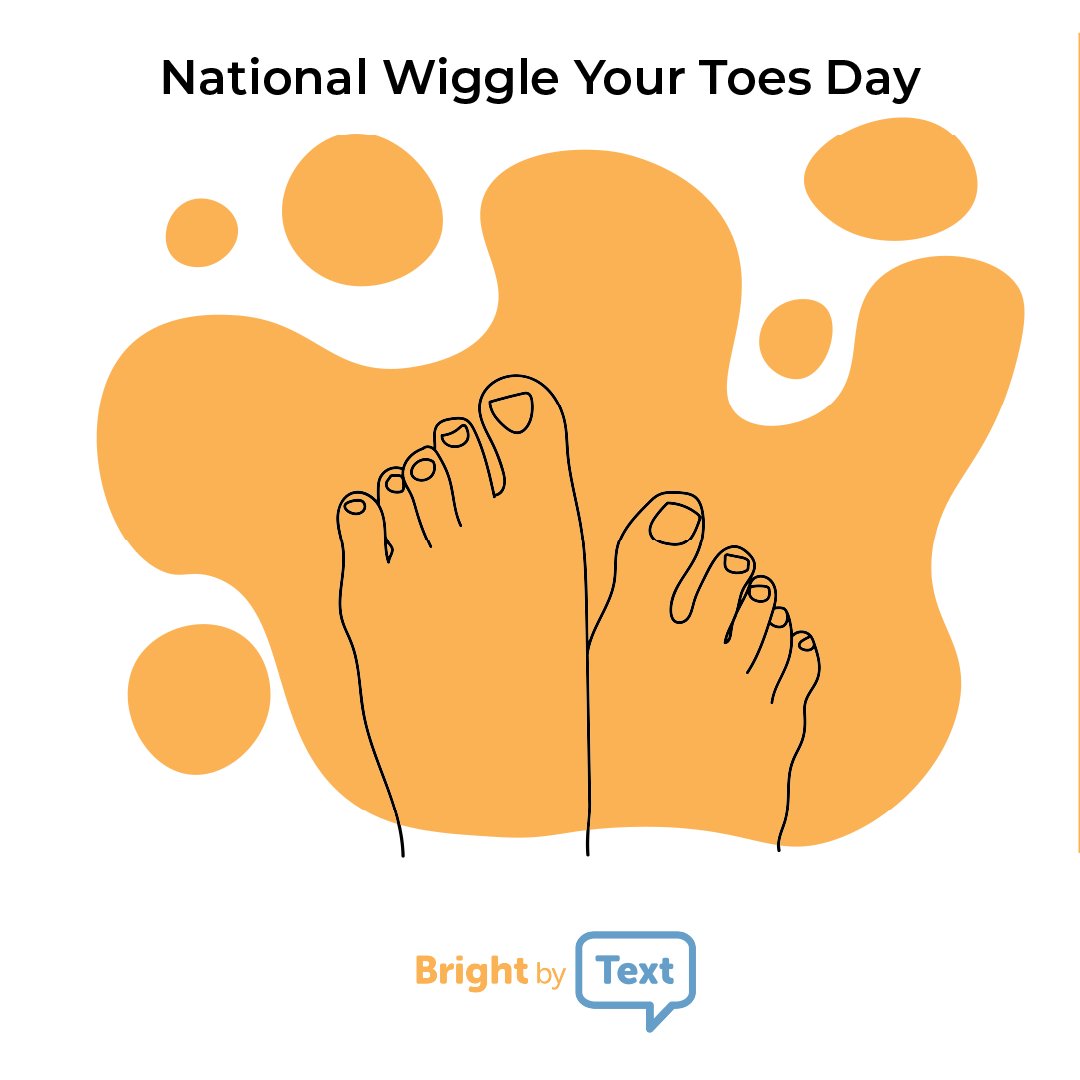 Take a barefoot #walk in the fresh grass. 
Wade through a creek. 
Stroll on the sand. 
Or come up with another way to celebrate...wait for it...#NationalWiggleYourToesDay! 
✨Yes, it's really a thing.✨
.
.
#Brightbytext