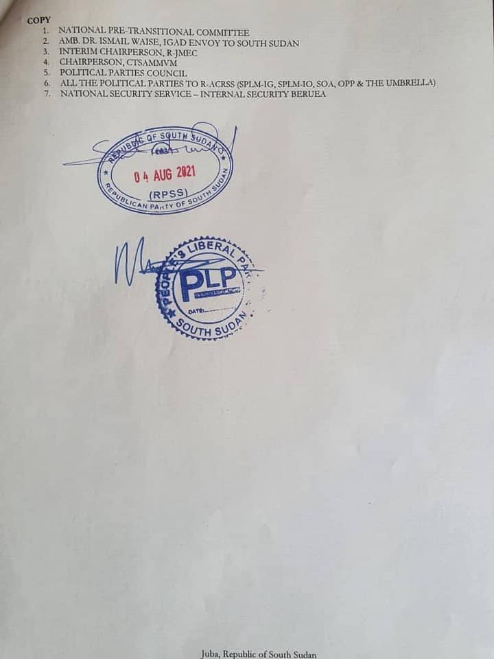 WaniMichael57's tweet photo. Hon. Peter Mayen Wën Majongdit fired by his Party “The People’s Liberal Party” (PLP) and also the Umbrella of Political Parties. Both dismissals were approved by Other Political Parties (OPP). 

What’s next? Will the President act or remain silent. 

#SSOT https://t.co/tInA9foc4T