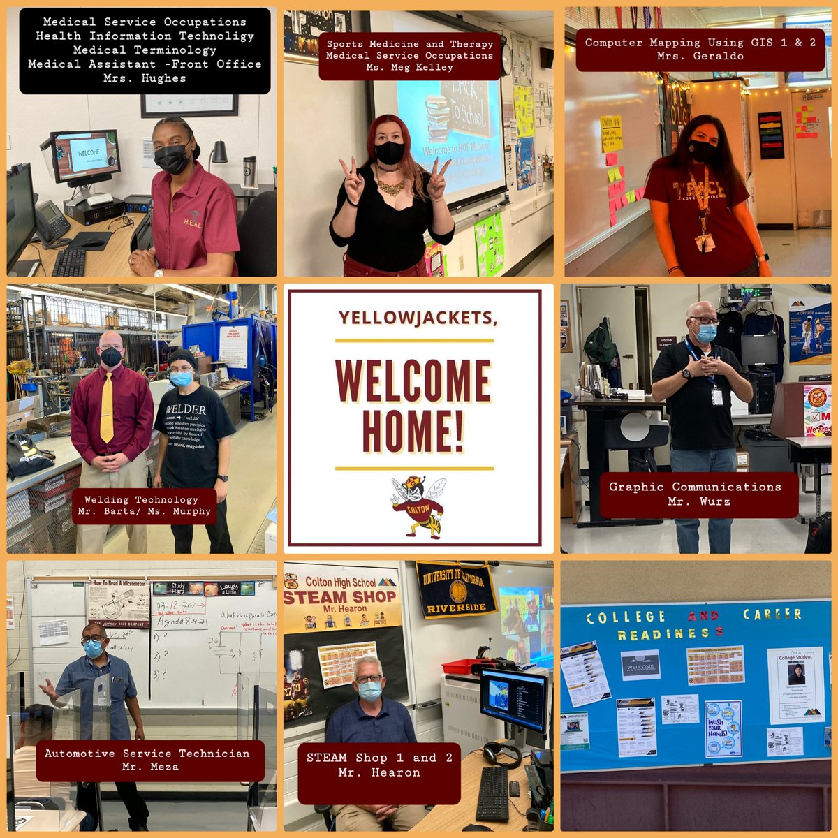 It's Friday! <a href="/CRYROP/">CRYROP</a> teachers welcomed <a href="/CHSJackets_/">Colton High School</a> back on campus this week😀 #Proud2bROP