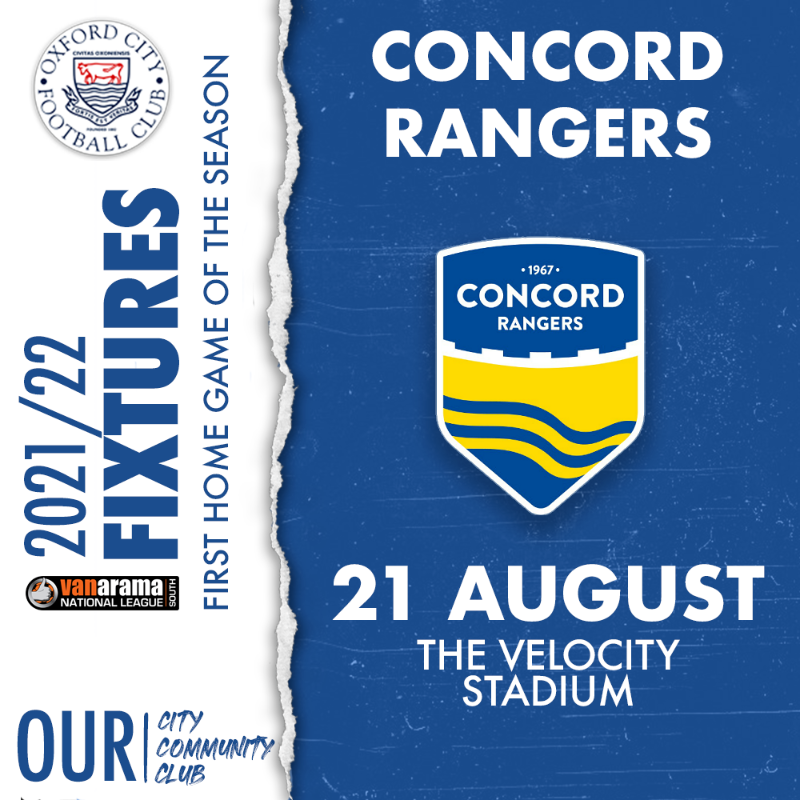 OxCityFC's tweet photo. 🎟️  𝗪𝗲'𝗿𝗲 𝗰𝗼𝗺𝗶𝗻𝗴 𝗵𝗼𝗺𝗲!

Join us for the start of our journey at the Velocity Stadium and watch the Hoops take on Concord Rangers.

Tickets are available NOW! Click below to buy.

#OCFC #OurCity #OurCommunity #OurClub