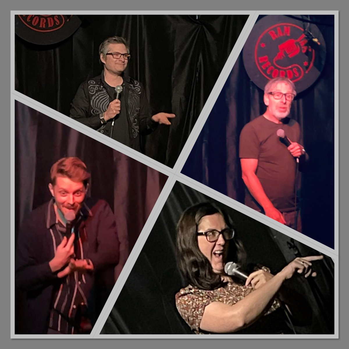 Ramjamrecords's tweet photo. Another packed out Friday night with @crackcomedyclub featuring @erichmcelroy @GrainneMaguire #IanStone and @ajamesbran 
#stanup #kingstonuponthames #ramjanrecords #live #savethearts #comedy https://t.co/YsVjXogK22