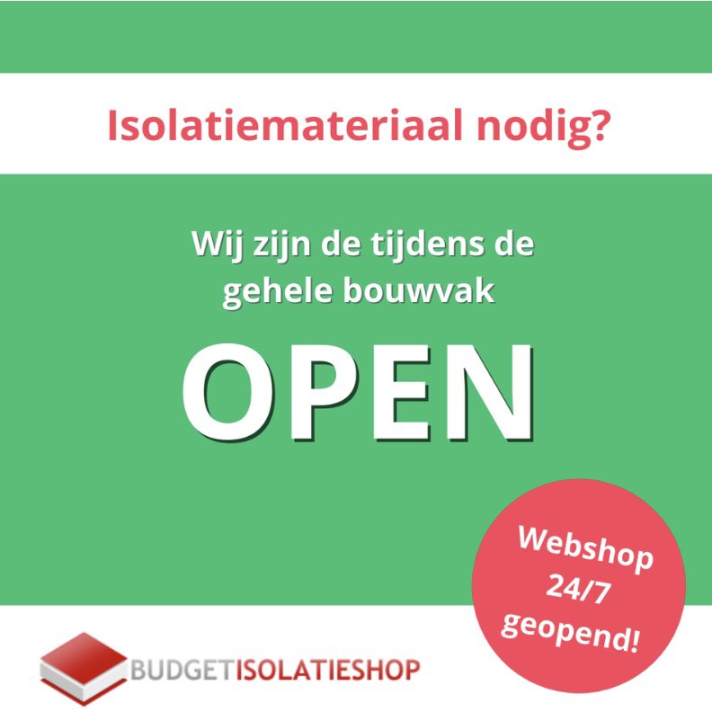 Budgetisolatieshop (@budgetisolatie) on Twitter photo 