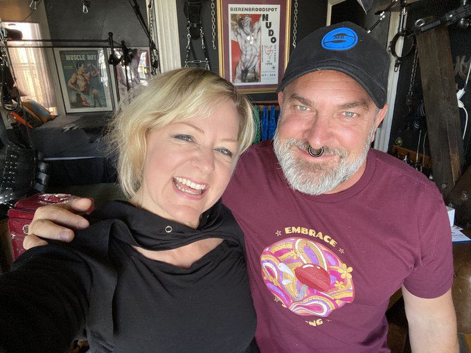 2 pic. So much fun!! Check out @WattsTheSafewrd podcast talking 60 years of porn & sex positivity! Thanks