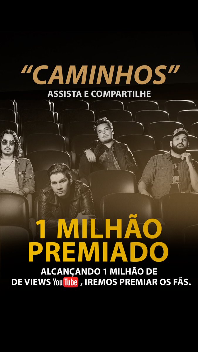 1 MILHÃO PREMIADO! 🤟🏻

Alcançando 1 Milhão de views no webclipe de “CAMINHOS” SCARCEUSTV/YouTube, iremos premiar os fãs. ♥️

ASSISTA E COMPARTILHE!