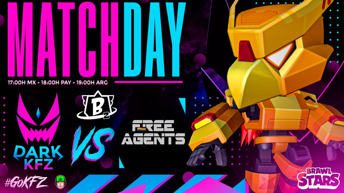 Dark KFZ (@dark_kfz) on Twitter photo #BS | Matchday!
Volvemos con la actividad a disputar la tercer jornada de #Spazio_Brawl! 😈
🆚️| @FreeAgents_S12
🏆| <a href="/Spazioleague2/">SpazioLeague</a>
#GoKFZ ☄ #BS | Matchday!
Volvemos con la actividad a disputar la tercer jornada de #Spazio_Brawl! 😈
🆚️| @FreeAgents_S12
🏆| <a href="/Spazioleague2/">SpazioLeague</a>
#GoKFZ ☄
