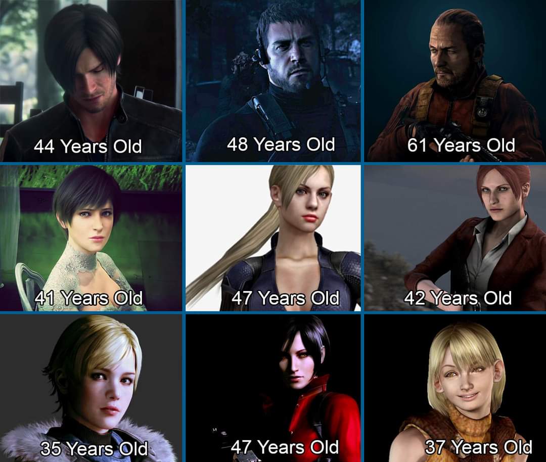 Leon95 ( RE4R ) 🇵🇭 on X: Resident Evil Characters's age in 2021