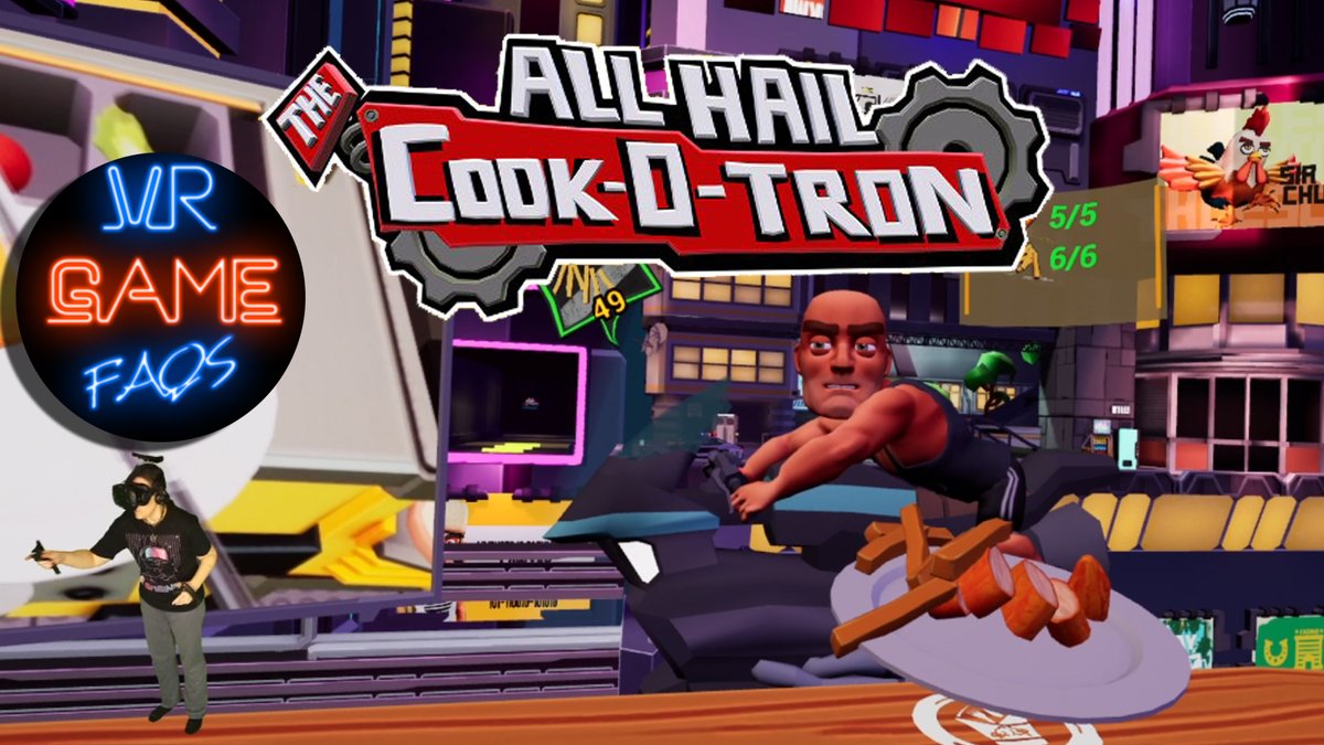 VRGameFAQs's tweet image. Check out my review of All Hail The Cook-o-tron! @cookotron A messy, chaotic VR cooking game. This is one of the better ones, but does not seem to have gotten the attention it deserves. 

 youtu.be/ZmvCt7XxN94

#VRgames #VRgaming  #oculusquest