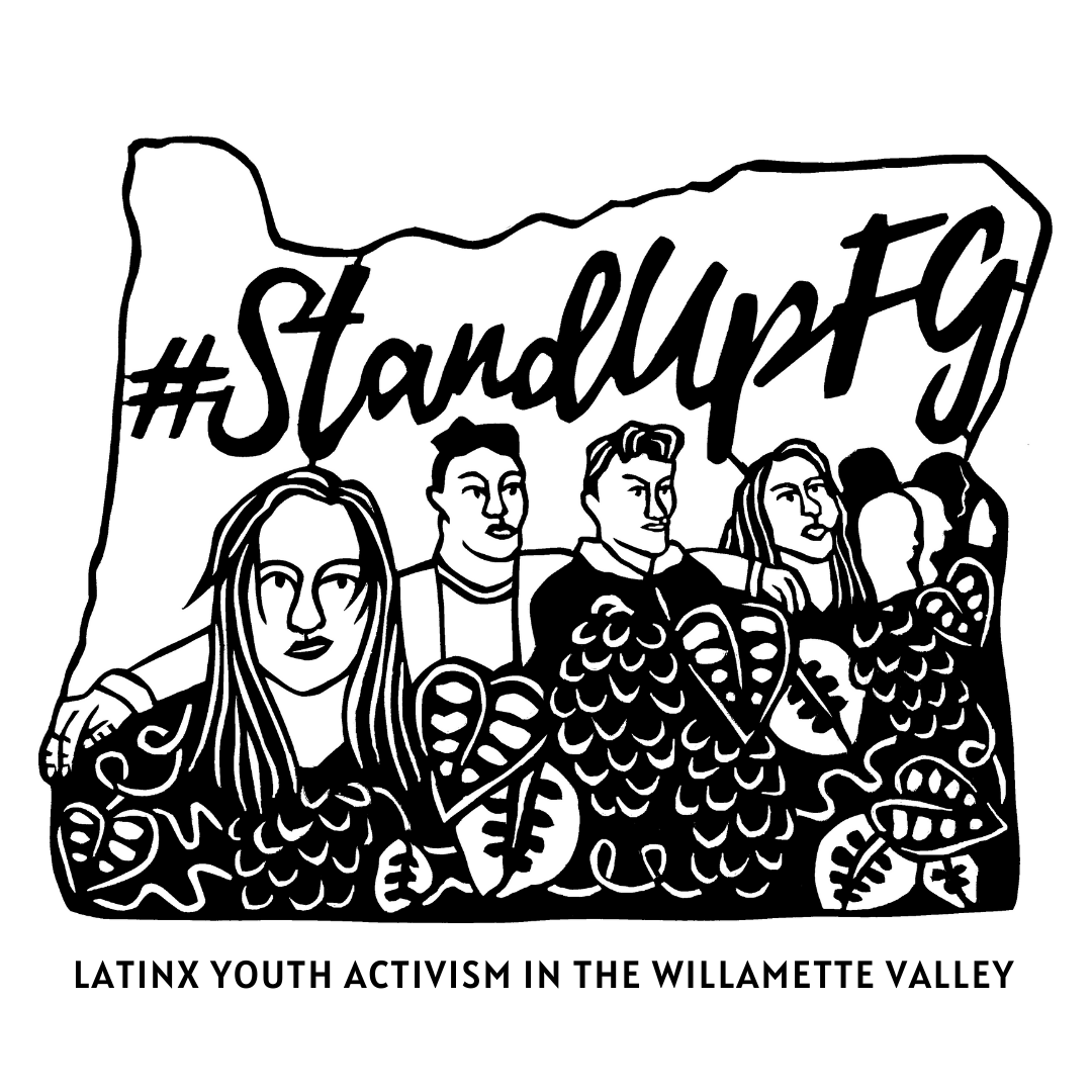 fiveoaksmuseum's tweet photo. Announcing our 2021 History & Culture Exhibition opening on October 2: #StandUpFG: Latinx Youth Activism in the Willamette Valley curated by Guest Curator Israel Pastrana (@Reflect_Action). We're so excited to share this virtual show with you all! https://t.co/o0sjMpNABH