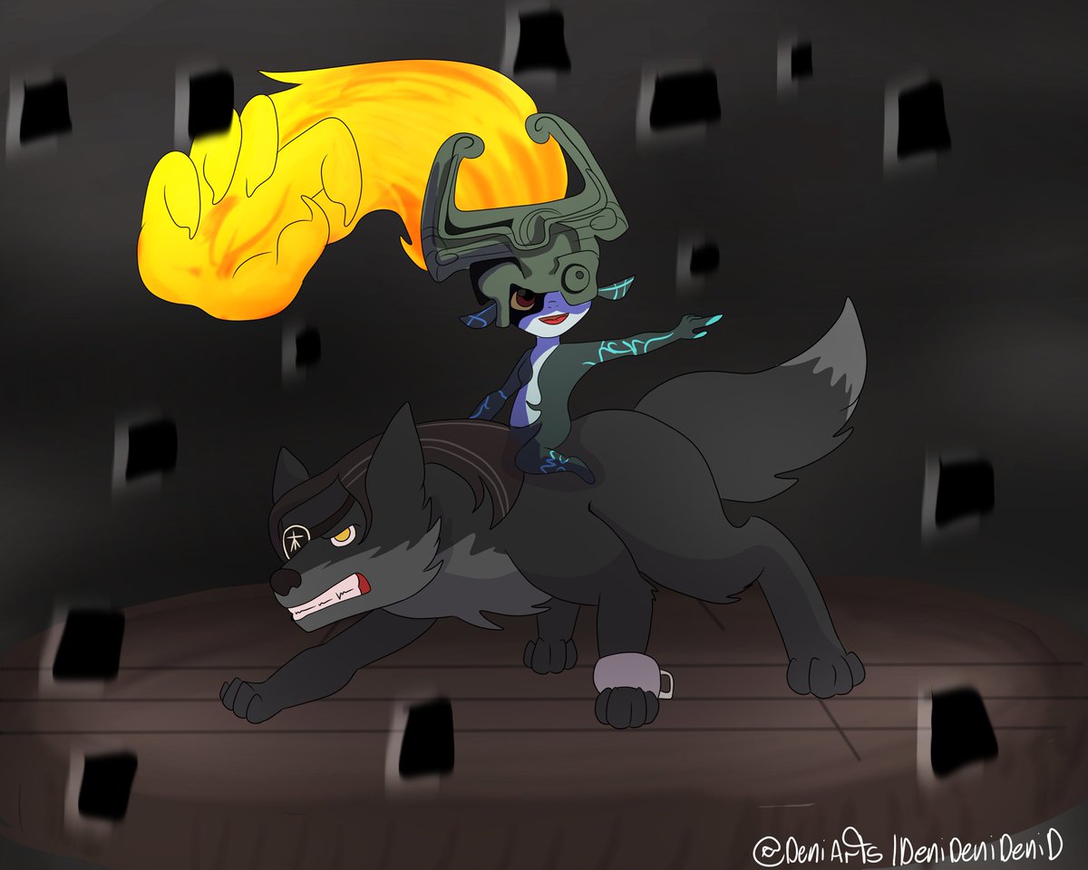 DeniArts's tweet photo. #Midna #Link #the #legend #of #zelda #TLOZ #TheLegendofZelda #YCH #Your_character_here #your #character #here #scenery #Background #Twilight_princess #Ocarina #Skull_kid #Twilight #princess #twilightprincess #midna #wolflink #wolf_link #furryart #furry https://t.co/6WyilkIht8