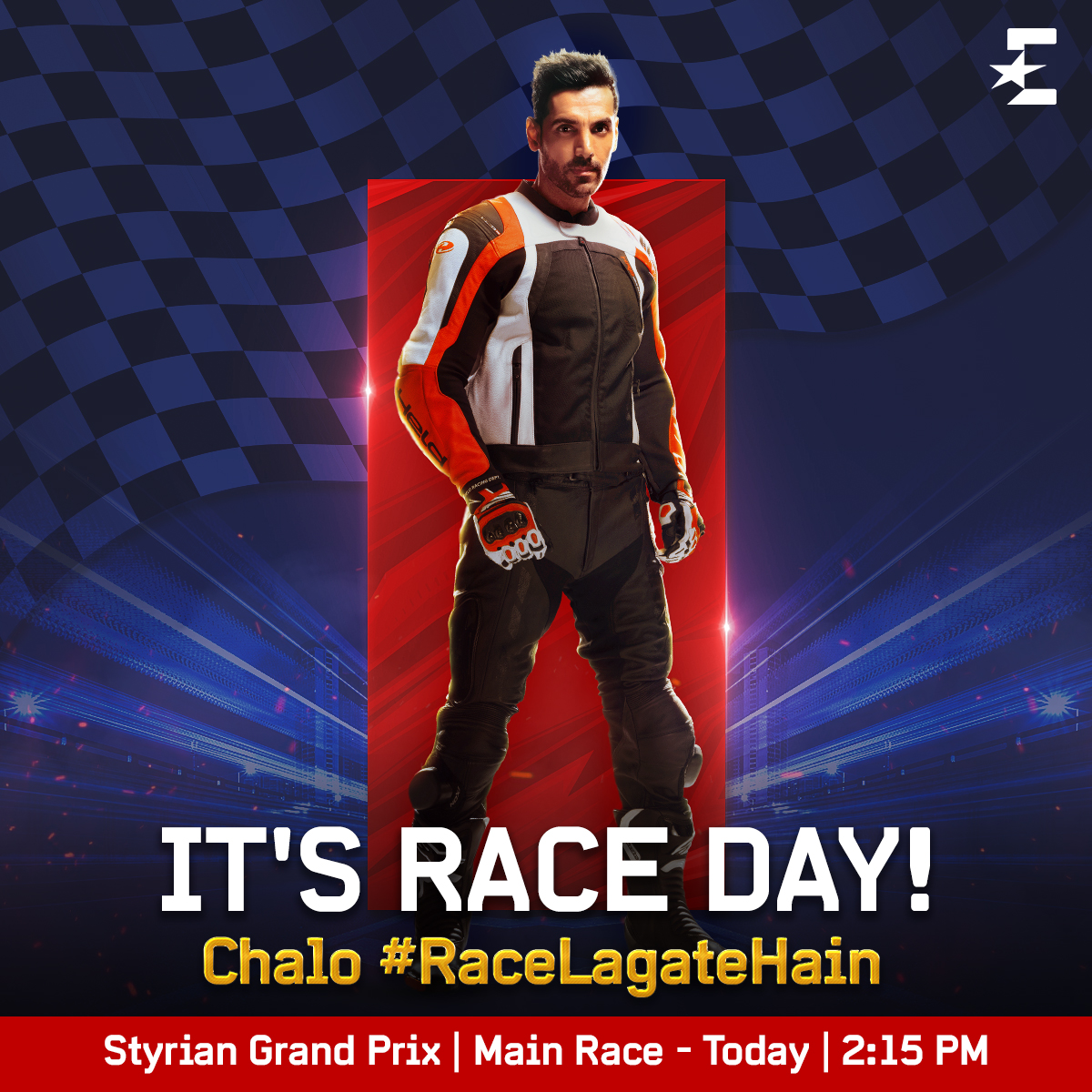 EurosportIN's tweet photo. 🍿Will we witness yet another last corner drama at the Red Bull Ring? Watch all the action from the #StyrainGP Main Race, today at 2:15 PM, only on #Eurosport. #RaceLagateHain @TheJohnAbraham @MotoGP
Co-presented by @India_Yamaha
#EurosportIndia #MotoGPOnEurosport #MotoGP https://t.co/OVwJnOx1Et