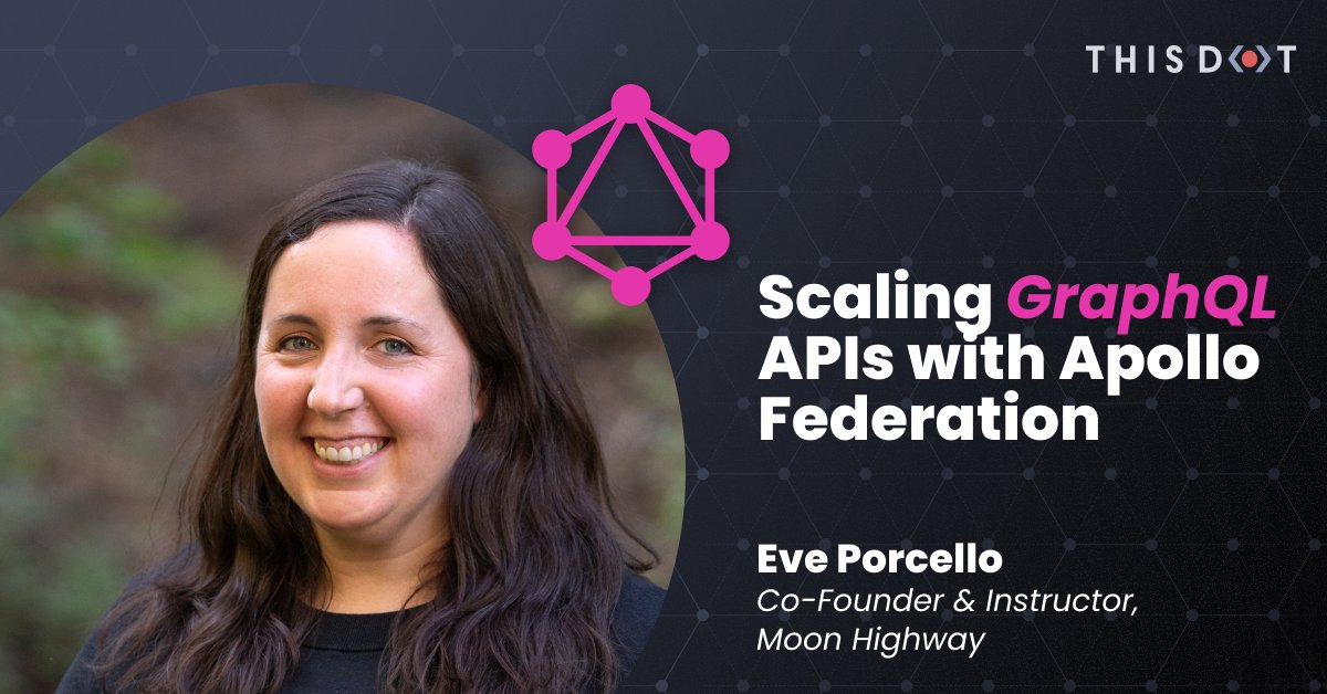 Interested to expand your understanding of #GraphQL?  

In this video training, @eveporcello will show you how to scale your GraphQL APIs using #ApolloFederation! 

buff.ly/3CeCyGv