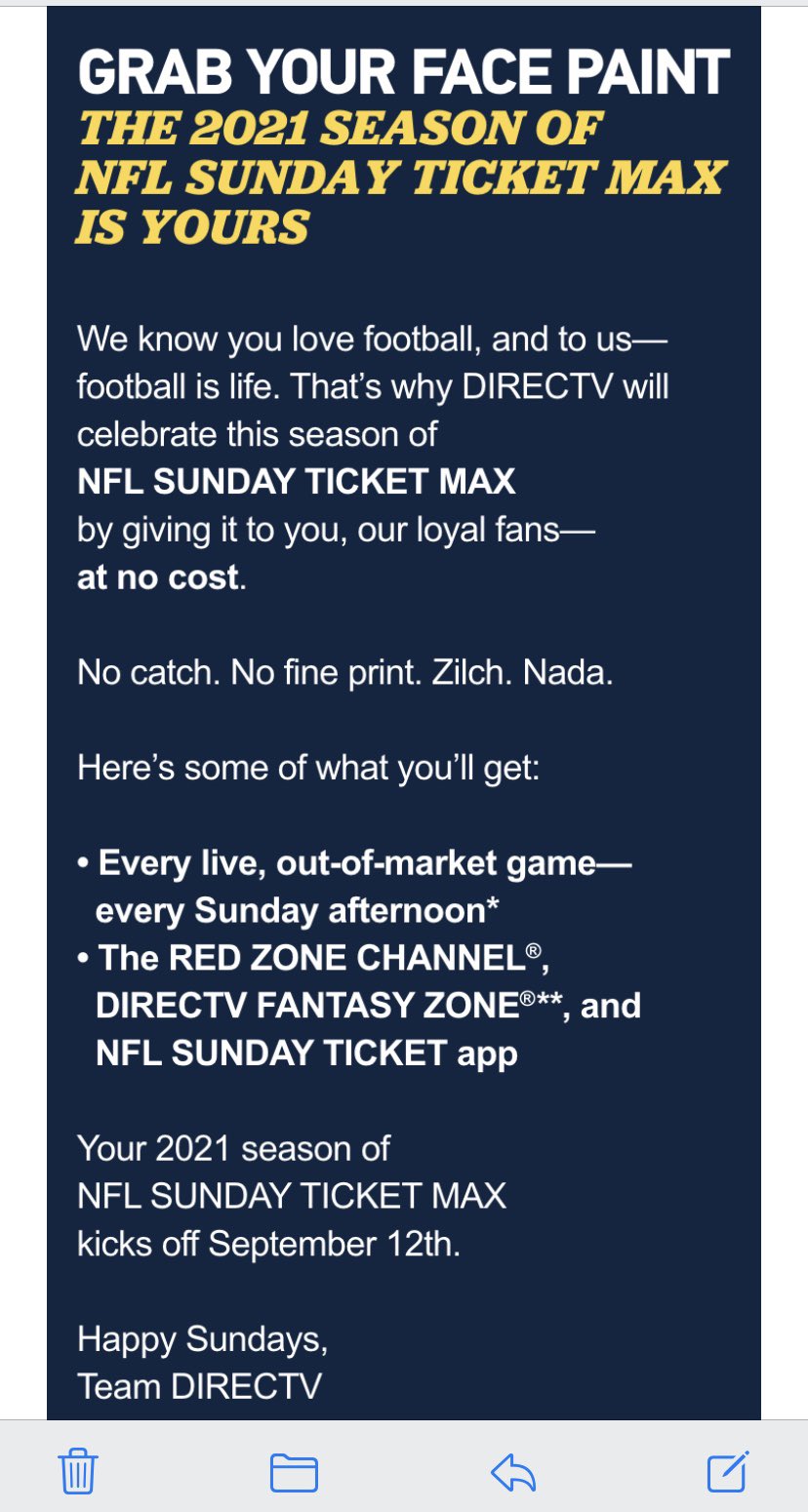 Dan Rayburn on Twitter: 'Some DirecTV subscribers have been told