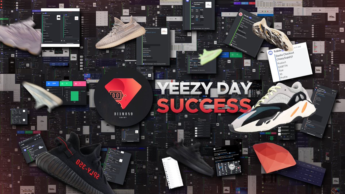 Diamond_proxies's tweet photo. Yeezy Day was easily destroyed by Diamond users. Members secured thousands of pairs in the span of 24 hours with our Private Release Pool. 🧑‍🍳

Who wants to join in on the action? 🤔

Like, Retweet &amp; Follow for the chance to win 5 Discord Invites ⬇️ https://t.co/wbVAxl6uFJ
