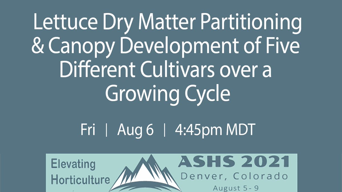 pp_systems's tweet photo. Interesting #ASHS2021 talk this afternoon accounting for cultivar-specific changes in dry matter allocation & #morphology in crop growth models. #canopydevelopment #cropgrowthmodel @ASHS_Hort @ugahorticulture @UGA_CollegeofAg https://t.co/Ay9LbsUbuL