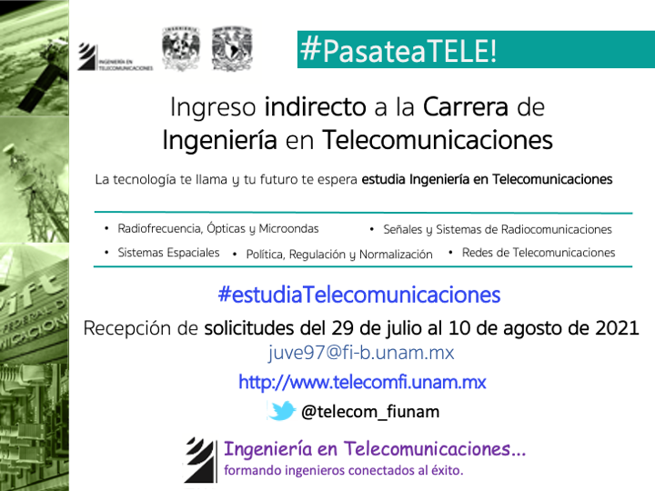Ingeniería en Telecomunicaciones (@telecom_fiunam) on Twitter photo 