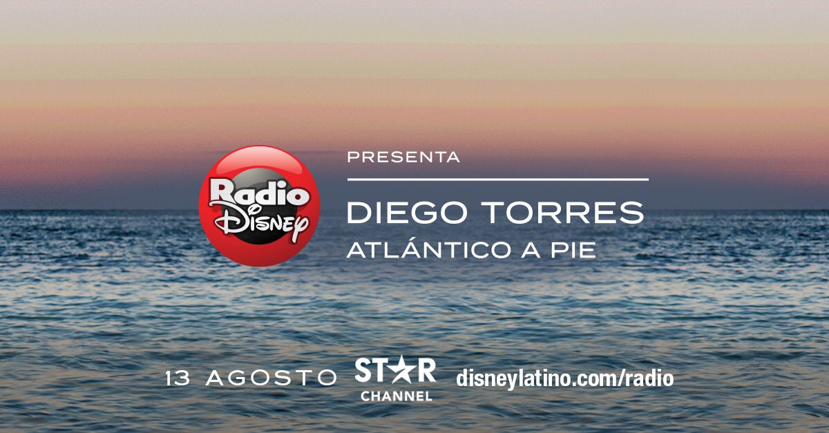 amiestilope's tweet photo. @radiodisney presenta: @diegotorres Atlántico a pie, un especial exclusivo para @STARChannelLA
#RadioDisney #DiegoTorres #atlánticoapie #StarChannel #Fonseca #CarlosVives #Buika #IveteSangalo #Natirus #FlorentPagny #música #music https://t.co/WWr9D2se2w