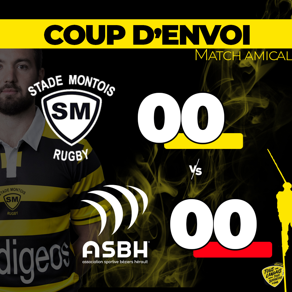 SMR_Rugby's tweet photo. COUP D’ENVOI 🟡⚫️
Début de la rencontre des 🟡⚫️ face à l’ ASBH Officiel pour le trophée INVIVO 🏆
#touslandaistoussupporters #jauneetnoirsontnoscouleurs #rugbyProD2
#icicestlerugbyquinousunit https://t.co/CoBXp2Omhi