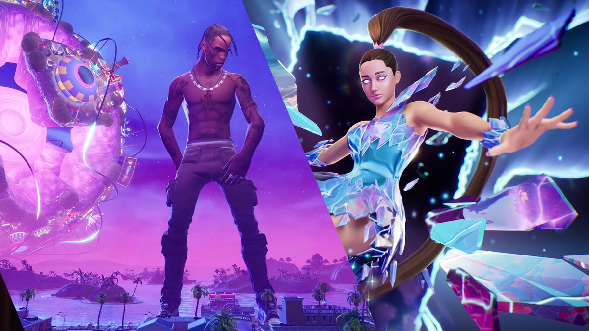 jbolivar410's tweet photo. Si Ariana Grande en su Evento #RiftTour es de Mayor Tamaño Que Travis Scott Regalaré 1000 Vbucks Entre todos los que den Like &amp; Rt a este Tweet ❤️ #Fortnite https://t.co/TgzBmV7SGF