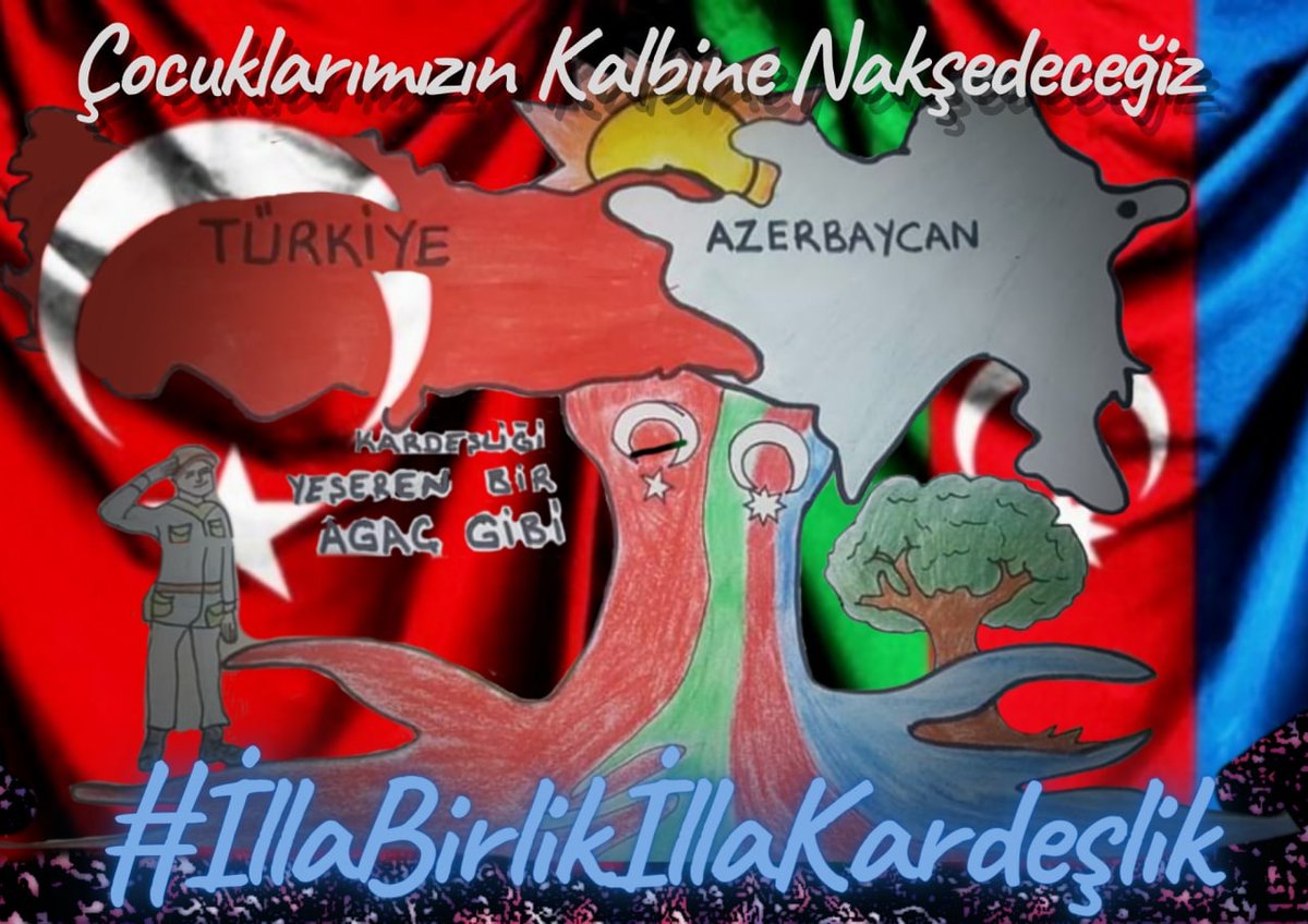İki Devlet Tek Milletiz AZERBAYCAN TÜRKİYE 'yiz🇹🇷🇦🇿
Azerbaycan sensen benim
Ülviyetim şan şöhretim
Adım benim öz adımdır
Azerbaycan 🇦🇿❤️🇹🇷 Türkiye