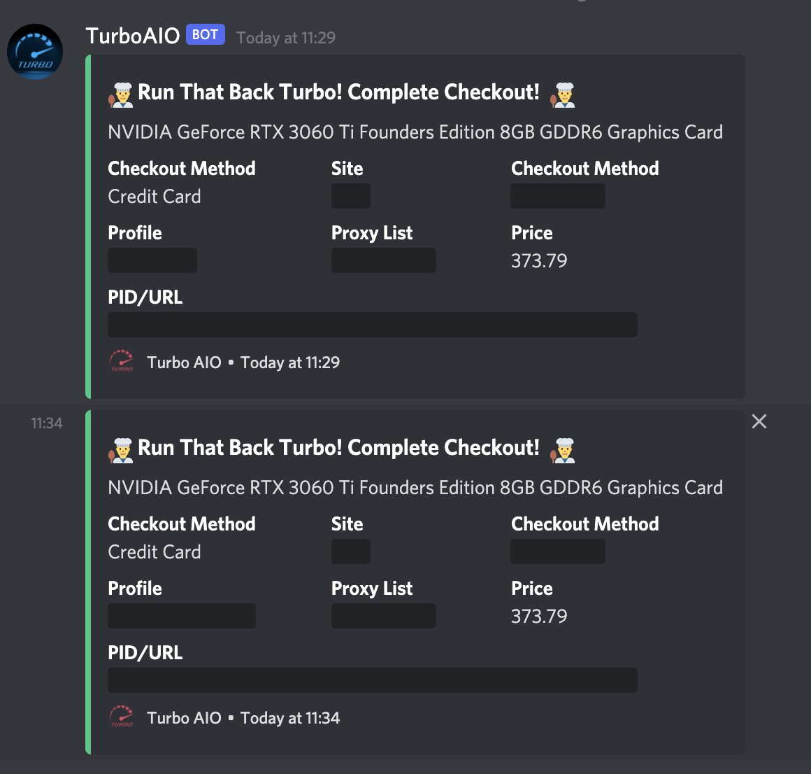 Yelus3's tweet image. More GPUs!

@TurboAIO @TurboNotify @Atlas_Notify @TurboAIOSuccess