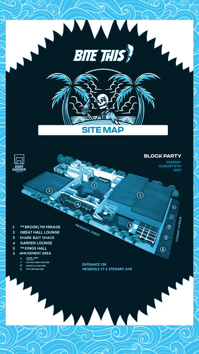 BITE THIS BROOKLYN SET TIMES AND SITEMAP!!!!! So much fun to be had, make sure you get there early. I’ll be there all day running around 😇 

Don’t miss out on tix before they’re gone: bit.ly/Jauz-BKM
