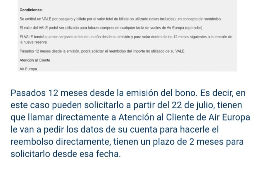 nurglezgam's tweet photo. .@AirEuropa un familiar lleva desde hace 2 semanas intentando contactar con su teléfono de #atenciónalcliente para solicitar reembolso del vale de un vuelo. Es #IMPOSIBLE realizar la gestión a través de línea telefónica, siempre está saturada ¿Nos podrían dar una solución?Gracias https://t.co/T6jvcN7WCb