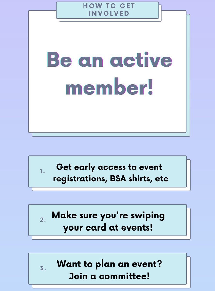_VandyBSA's tweet photo. Wanna be an active member of BSA this year? We’ve got SO MUCH planned, so you don’t want to miss out on the fun! Read this post to learn how! https://t.co/vRSbmOKi3g